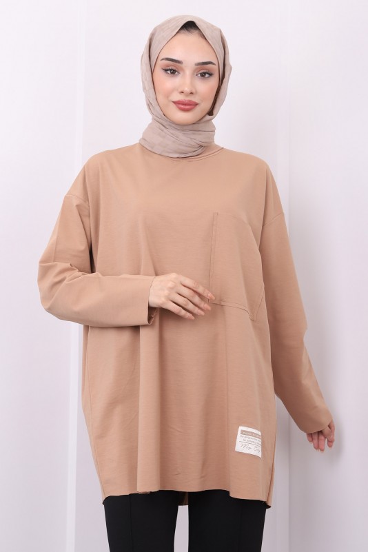 Vizon Oversize Örme Tunik