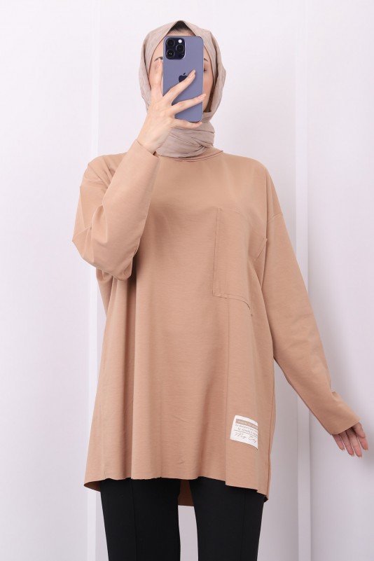 Vizon Oversize Örme Tunik