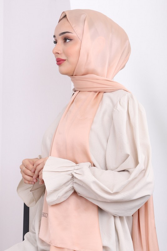 Camel Akel Düz Alfa Silk Şal