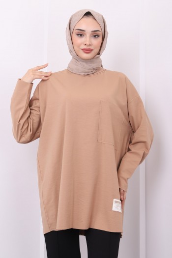 Vizon Oversize Örme Tunik