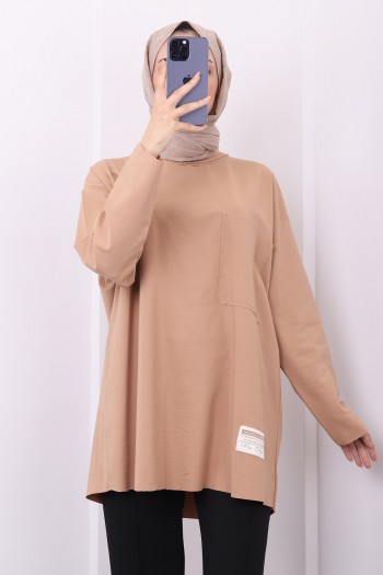 Vizon Oversize Örme Tunik